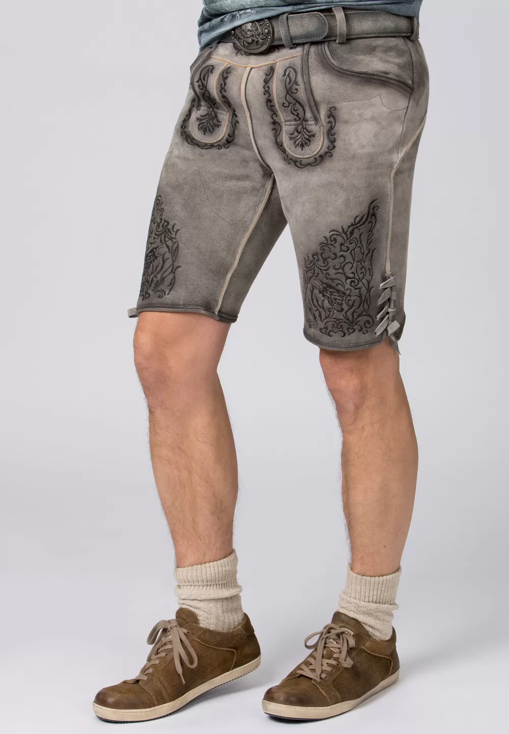 Stockerpoint Hose Finstawoid | 46*Damen/Herren Kurze Lederhosen | Lederhosen