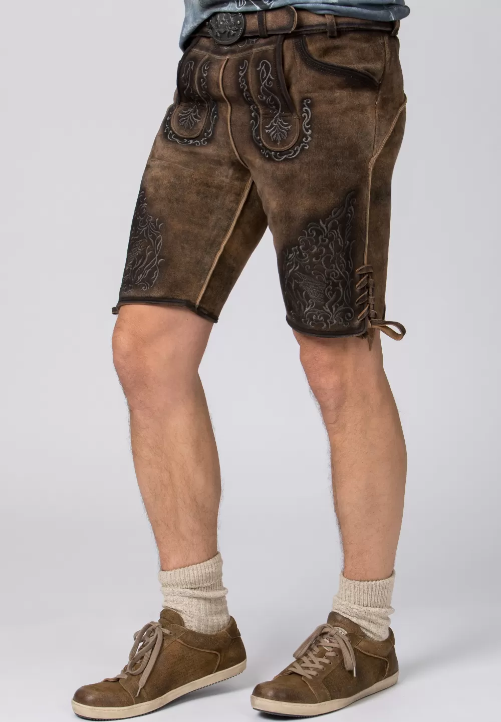 Stockerpoint Hose Finstawoid | 48*Damen/Herren Kurze Lederhosen | Lederhosen