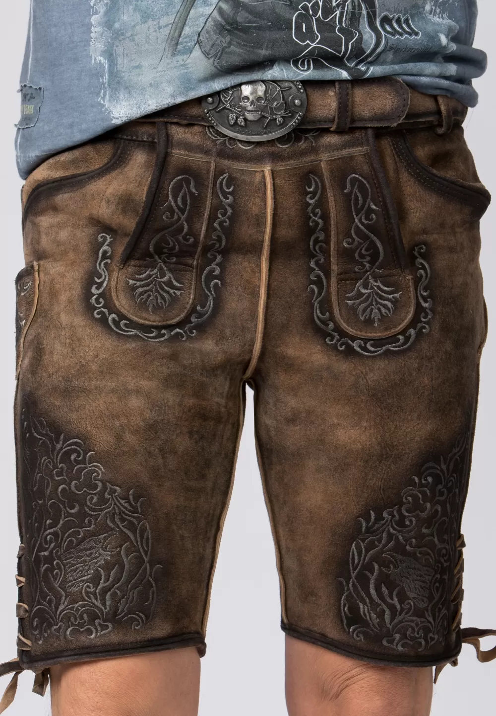Stockerpoint Hose Finstawoid | 48*Damen/Herren Kurze Lederhosen | Lederhosen