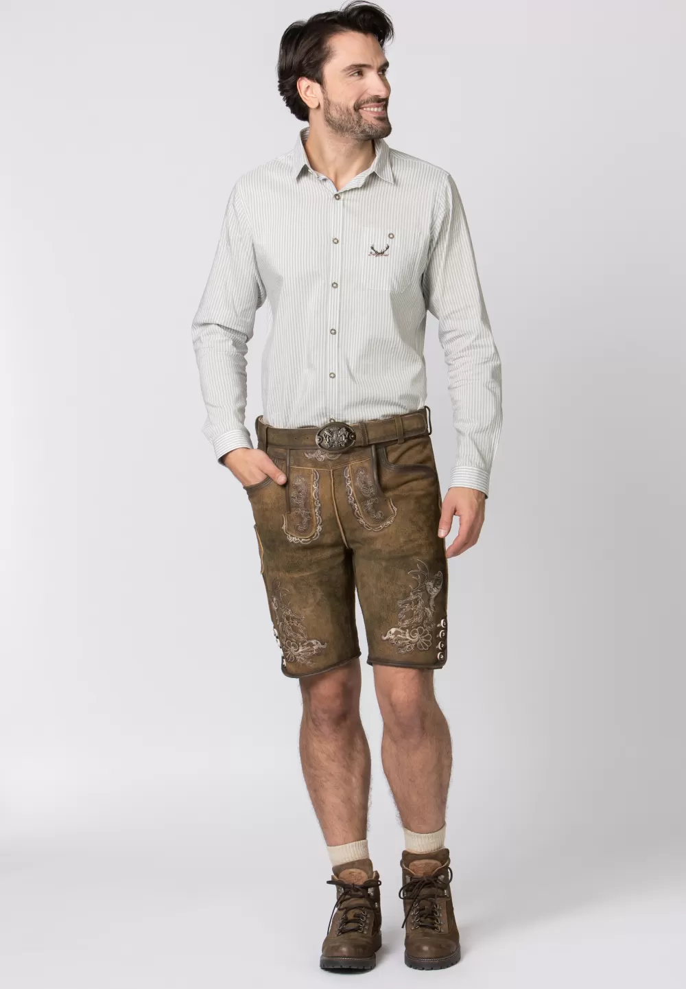 Stockerpoint Hose Hans | 44*Damen/Herren Kurze Lederhosen | Lederhosen