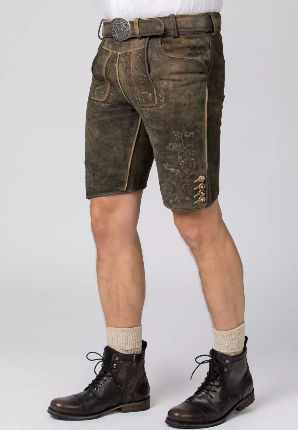 Stockerpoint Hose Romano | 44*Damen/Herren Kurze Lederhosen | Lederhosen
