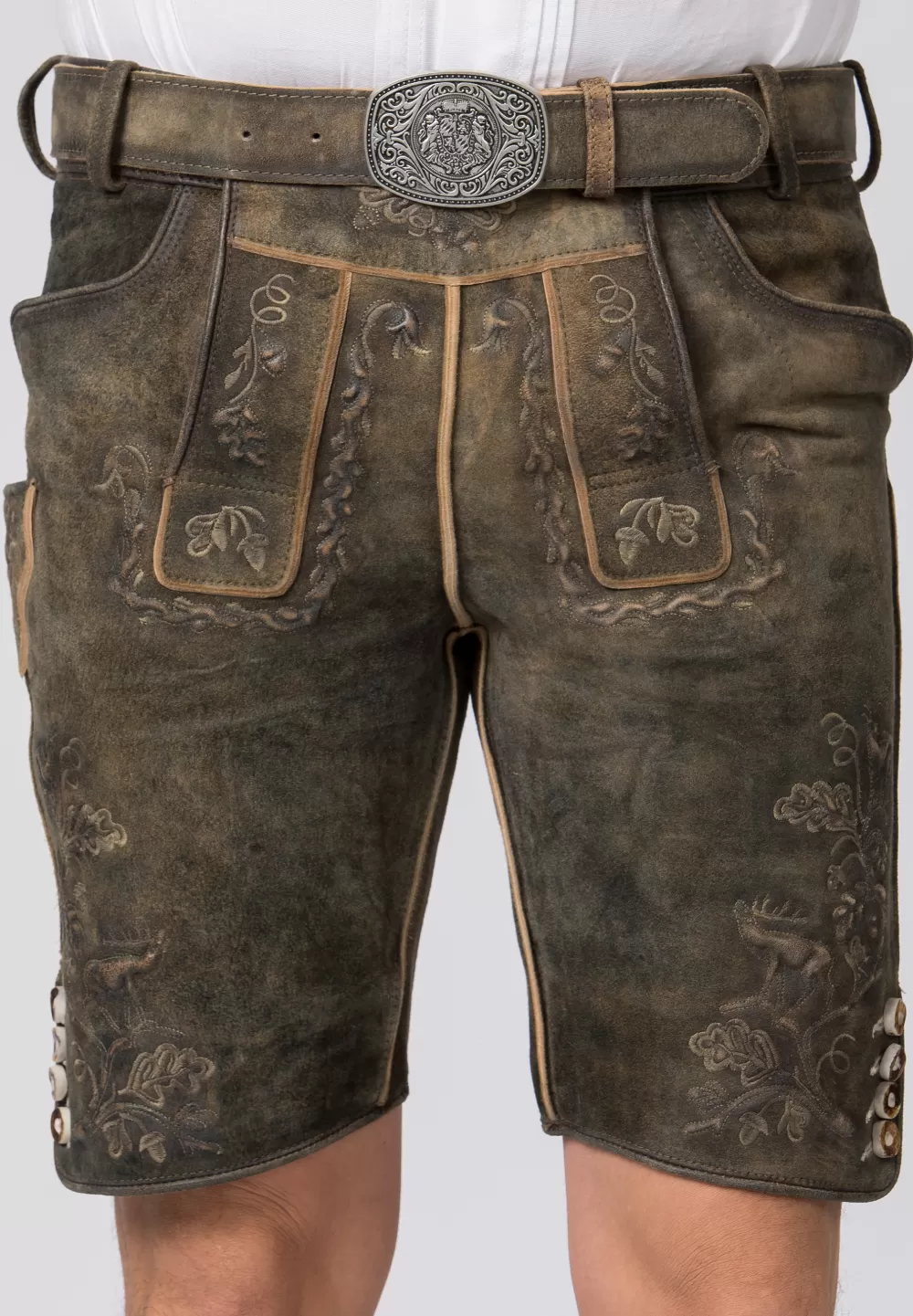 Stockerpoint Hose Romano | 44*Damen/Herren Kurze Lederhosen | Lederhosen
