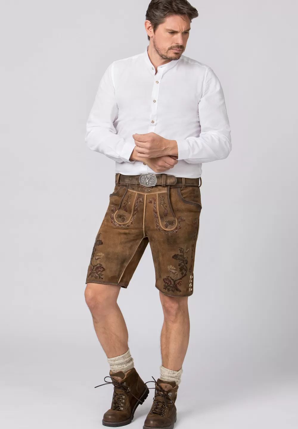 Stockerpoint Hose Umberto | 46*Damen/Herren Kurze Lederhosen | Lederhosen