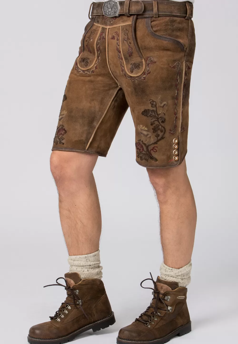 Stockerpoint Hose Umberto | 46*Damen/Herren Kurze Lederhosen | Lederhosen